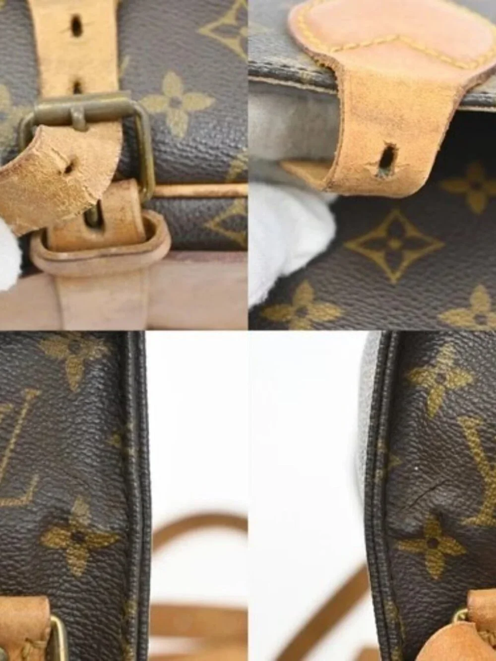 LOUIS VUITTON Cartouchiere MM Shoulder Bag Monogram Leather Brown M51253 32TA563